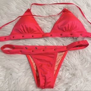 VS Itsy bikini SET bottom & top grommets XS/S